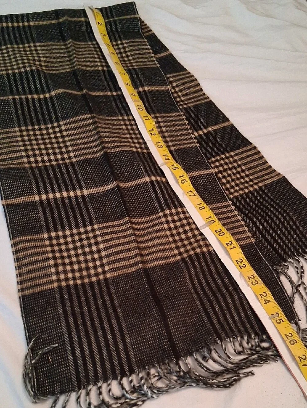 Dior Monsieur Black and Brown Striped Scarf